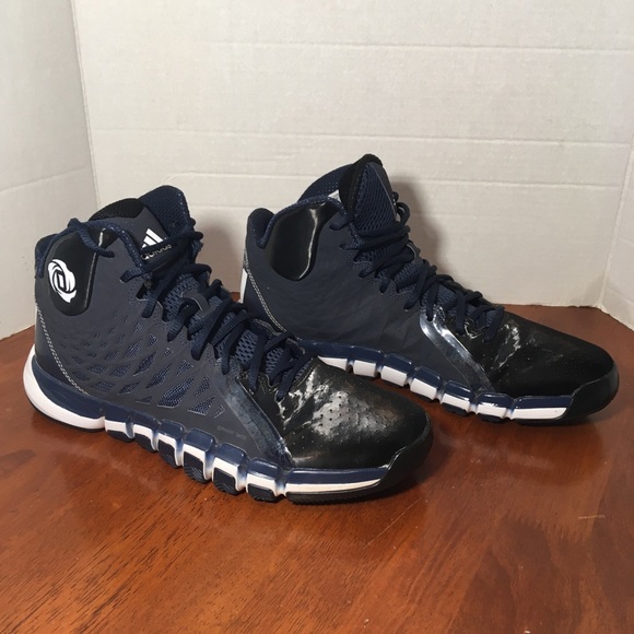 navy adidas basketball shoes